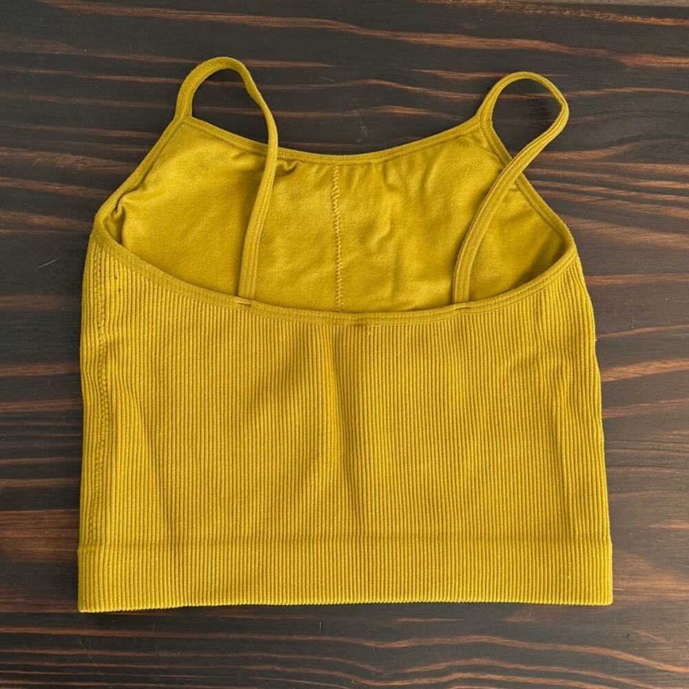 Zenana Ribbed High Neck Seamless Cropped Cami Tank Top - Picture 4 of 11